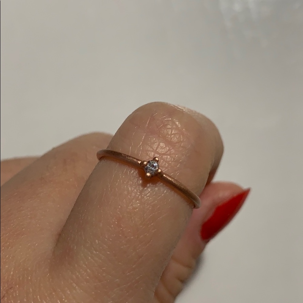 Johnny was rose gold ring